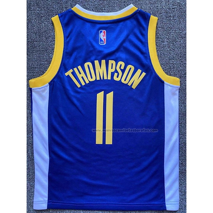 Camiseta Nino Golden State Warriors Klay Thompson NO 11 Icon Azul